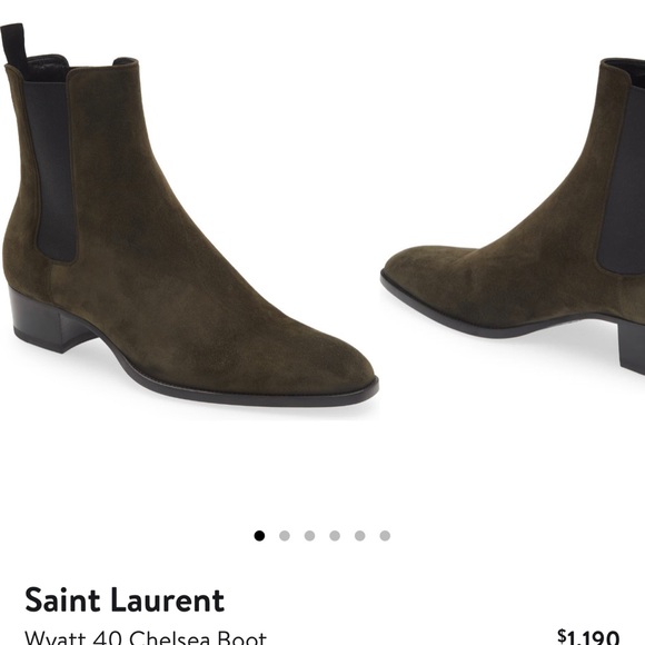 Saint Laurent Wyatt 40 Chelsea Boots in Sabble Brown Color, size 43 - Picture 2 of 2